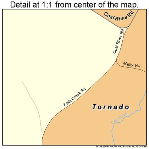 Tornado West Virginia Street Map 5480764