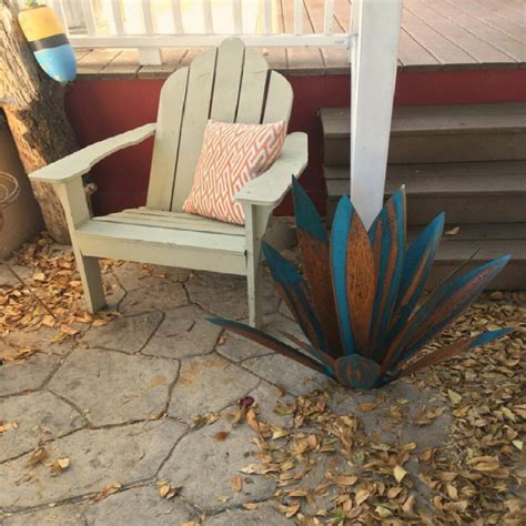 Metal Agave Leaves Agave Plant Decor Garden Art Rustic | Etsy