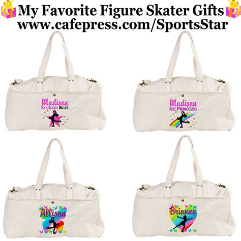 Pretty personalized Figure Skating gym bags for your beautiful Ice ...