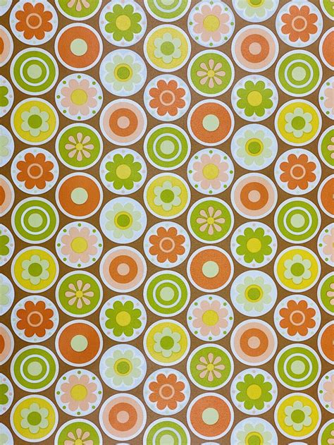 Vintage Wallpapers - Online Shop | 1970s Retro Geometric Wallpaper