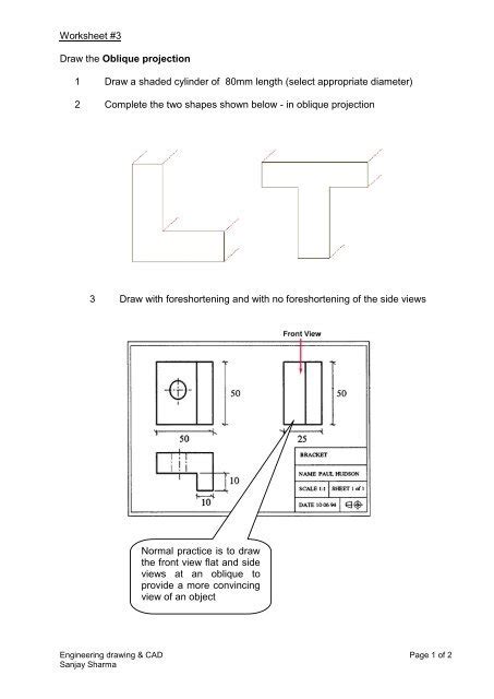 Oblique projection