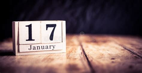 January 17. 17th Day of the Month, Calendar Date. Hole in Sand Stock Image - Image of reminder ...