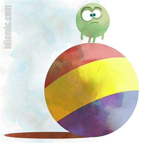 'On the ball' illustrated at Idiomic.com; idiom definition, example ...