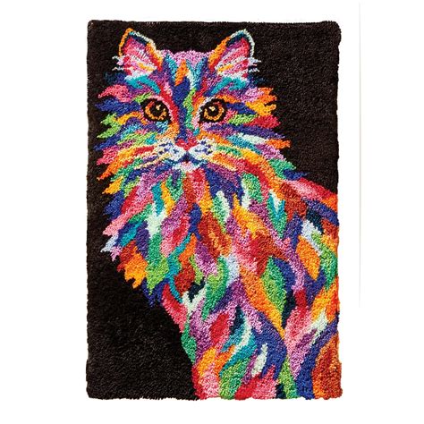 Herrschners® Kaleidoscope Cat Latch Hook Kit - Walmart.com