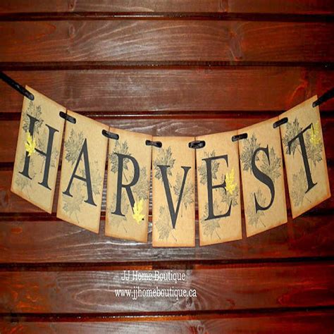 Harvest Banner Fall banner Fall photo prop banner Autumn | Etsy