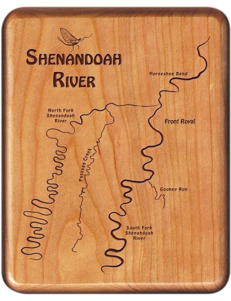 Shenandoah River Map Fly Box - North and South Fork - Virginia | Fly ...