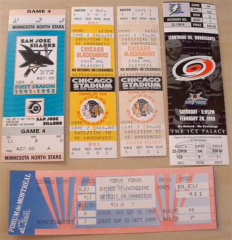 Ice Hockey Tickets 1981 | HockeyGods