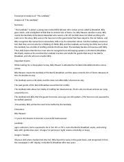 The LandLady paragraph.docx - Transcript of Analysis of The Landlady ...