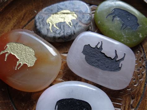 BUFFALO Gemstone Animal Spirit Totem for Spiritual Jewelry or - Etsy