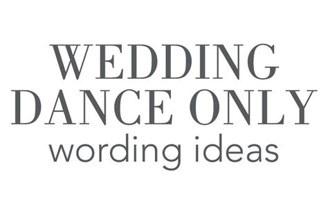 Wedding Dance Invites - jenniemarieweddings