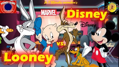 Looney vs. Disney : Battle between the cartoon companies - YouTube