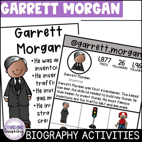 Garrett Morgan Biography Activities, Flip Book, & Report - Black ...