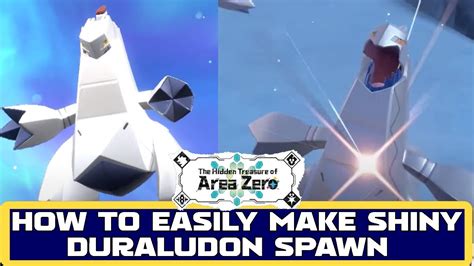 HOW TO EASILY MAKE SHINY DURALUDON SPAWN IN INDIGO DISK DLC!! | Easy shiny guide - YouTube