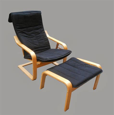 Uhuru Furniture & Collectibles: Ikea Poang Lounge Chair + Footstool -SOLD
