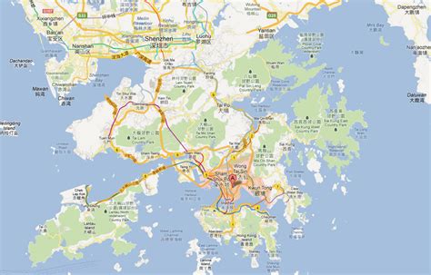 Kowloon Map - Hong Kong