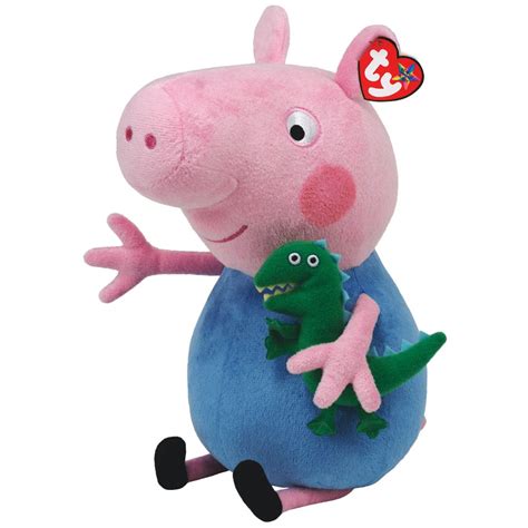 Schorsch Plüsch-Figur Dinosaurier | Peppa Wutz | Peppa Pig | TY | 25 cm ...