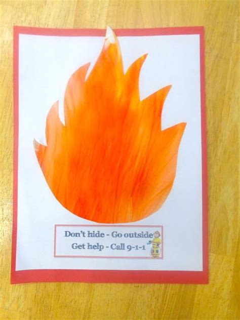 Fire Safety Crafts For Preschoolers - Yvonne Martinelli's Coloring Pages