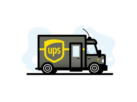 Ups Truck Vector at Vectorified.com | Collection of Ups Truck Vector ...