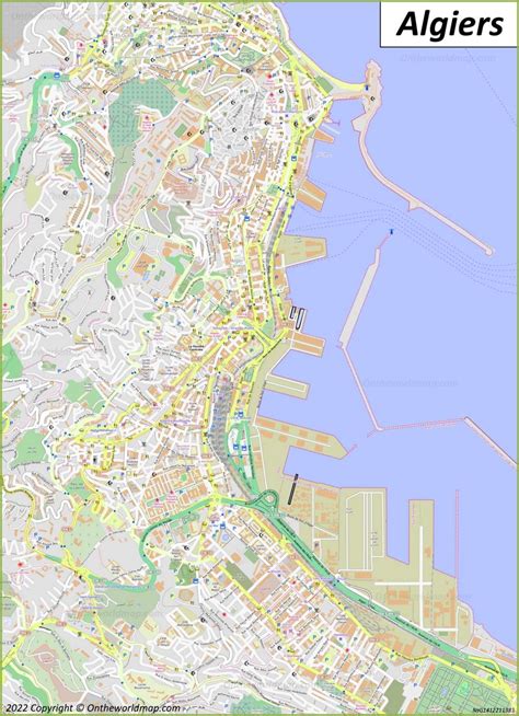 Algiers Map | Algeria | Detailed Maps of Algiers (Alger)