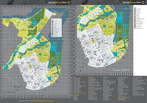 Sydney olympic park map - Map of sydney olympic park (Australia)