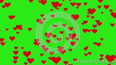 Heart Overlay on Green Screen. Hearts Up Vfx Effect Chroma Key Stock Footage - Video of hearts ...