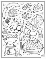 Food Coloring Pages sketch template