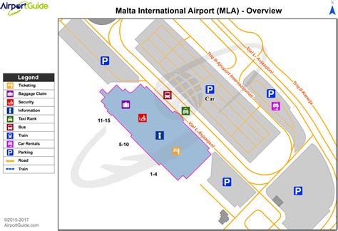 Luqa - Malta International (MLA) Airport Terminal Maps - TravelWidget.com