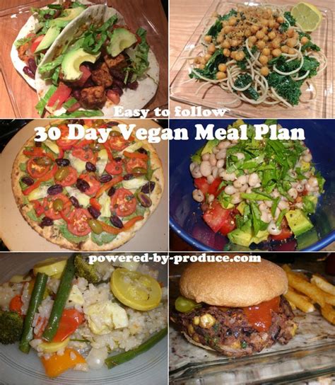 30 Day Vegan Meal Plan - Kinsey Fitness | Vegan meal plans, Vegetarian ...