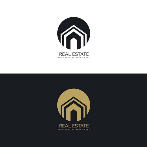 Free Vector | Round real estate logo