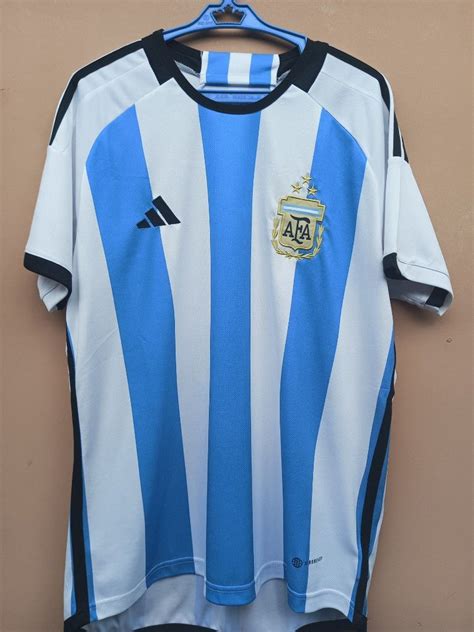 Argentina World Cup 2022 Home Jersey, Men's Fashion, Activewear on Carousell