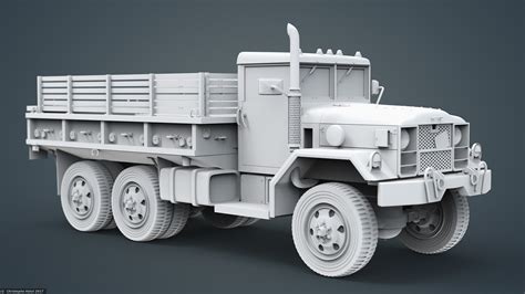 ArtStation - M35A2 Cargo Truck HighPoly