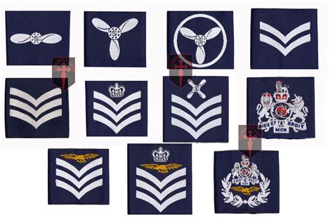 New Official Royal Air Force Rank Slide All Ranks RAF (SAC LAC Tech ...