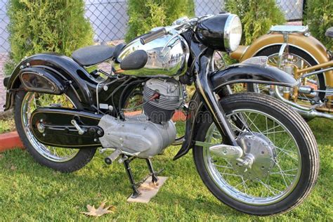 Antique NSU motorcycle stock photo. Image of parked, powerful - 17808388