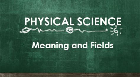 PHYSICAL SCIENCE - Meaning And Fields | BRANCHES OF SCIENCE
