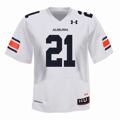 CFS - Under Armour Auburn Tigers #21 College Replica Football Jersey ...