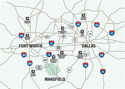 Dallas Fort Worth Metroplex Map | Dallas fort worth texas, Dallas/fort ...