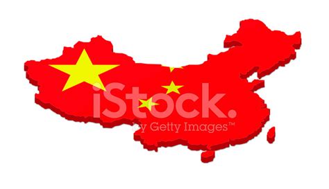 Map Of China With Flag Overlay Stock Photo | Royalty-Free | FreeImages