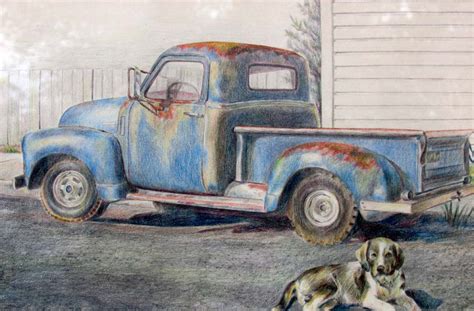 Old Truck Drawing at GetDrawings | Free download