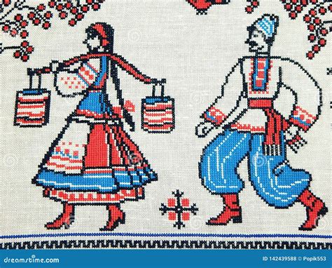 Folk Embroidery - One of the Oldest Forms of Applied Art. Stock Photo - Image of masters, oldest ...