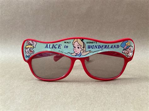 Vintage Walt Disney's Alice in Wonderland Souvenir Child's Sunglasses ...