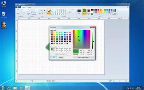 Windows 7 MS Paint - YouTube