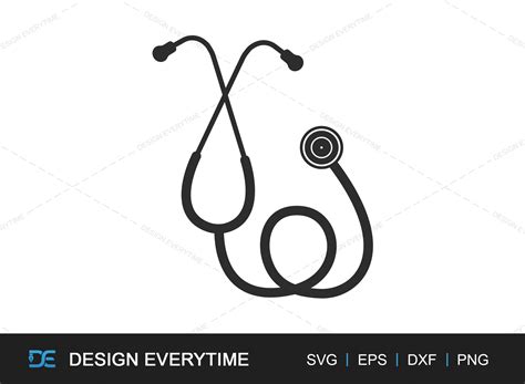 Stethoscope SVG, Medical Silhouette Graphic by DesignEverytime ...