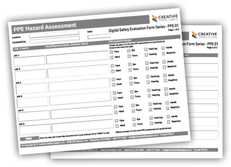 FREE PPE Hazard Assessment Checklist from Creative Safety Supply