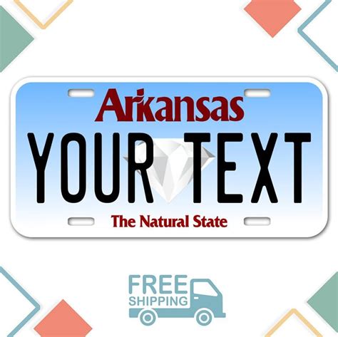 Personalized Arkansas License Plate State Plate Add any | Etsy