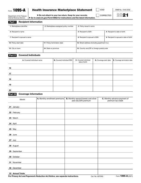 1095 Form 2023 - Printable Forms Free Online