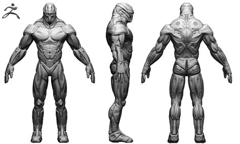 Sci-Fi Male Character 3D Model OBJ ZTL | CGTrader.com