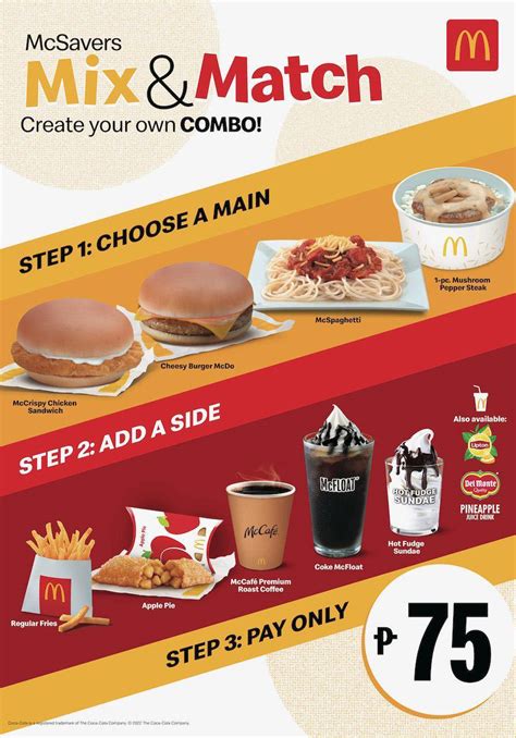 NEW McSavers Mix & Match!... - McDonald's Dipolog City