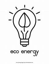 Save Drawing Energy Electricity Coloring Pages Colouring Light Saving  sketch template