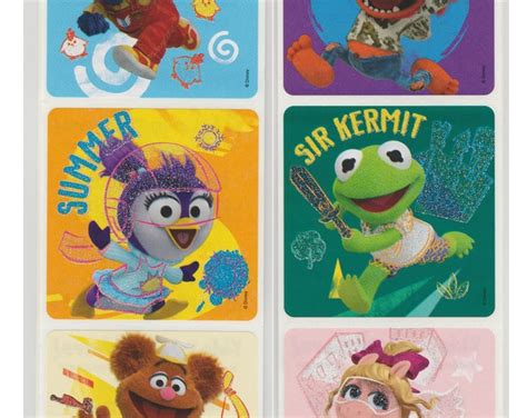 25 Muppet Babies Glitter Stickers 2.5 X 2.5 - Etsy