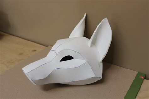 Kistune Fox Mask Base Pattern +Tutorial for EVA foam in 2020 | Fox mask ...